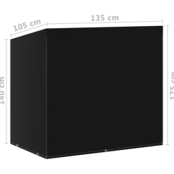 VIDAXL - Housses de balancelle 2 pcs 6 艙illets 135x105x175 cm