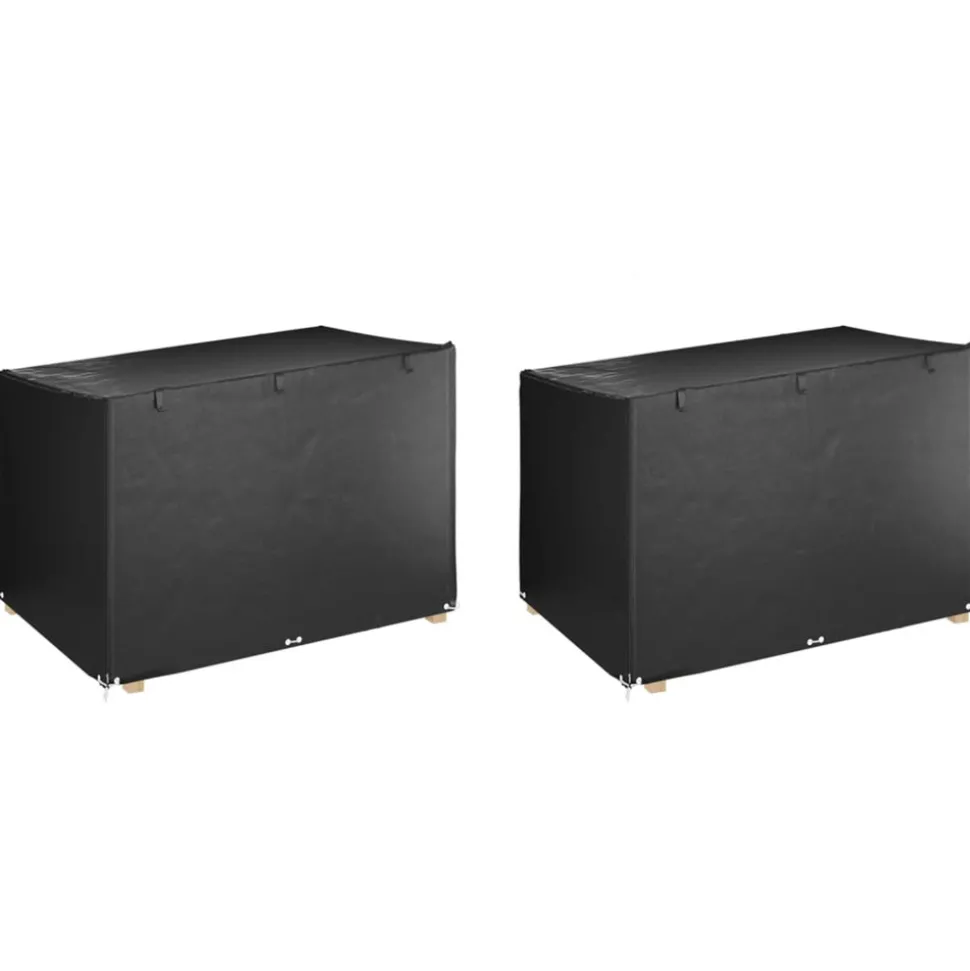 VIDAXL - Housses de balancelle 2 pcs 12 艙illets 215x150x130/150 cm pe