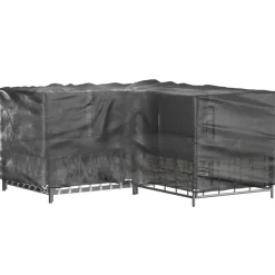 VIDAXL - Housses de salon de jardin en forme de l 2 pcs 16 艙illets