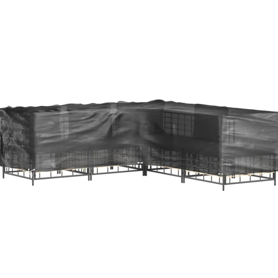 VIDAXL - Housses de salon de jardin en forme de l 2 pcs 16 艙illets