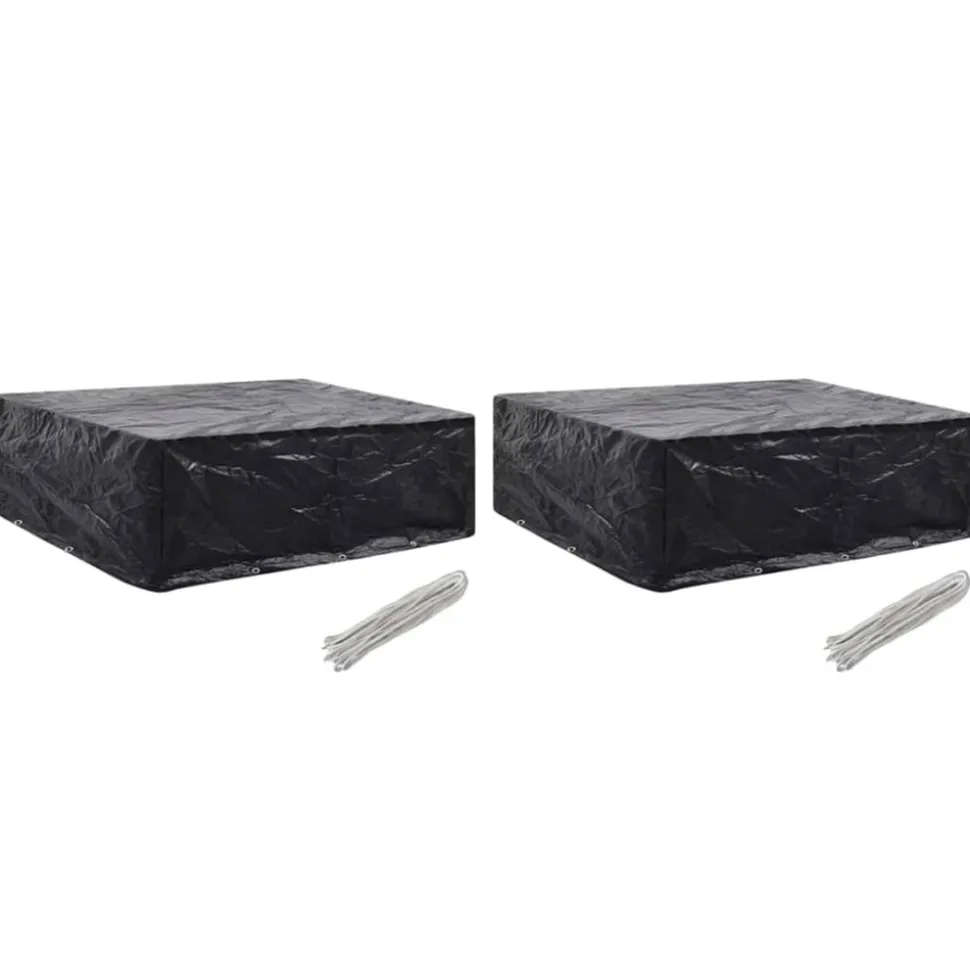 VIDAXL - Housses de salon de jardin 2 pcs 8 艙illets 250x210x90 cm