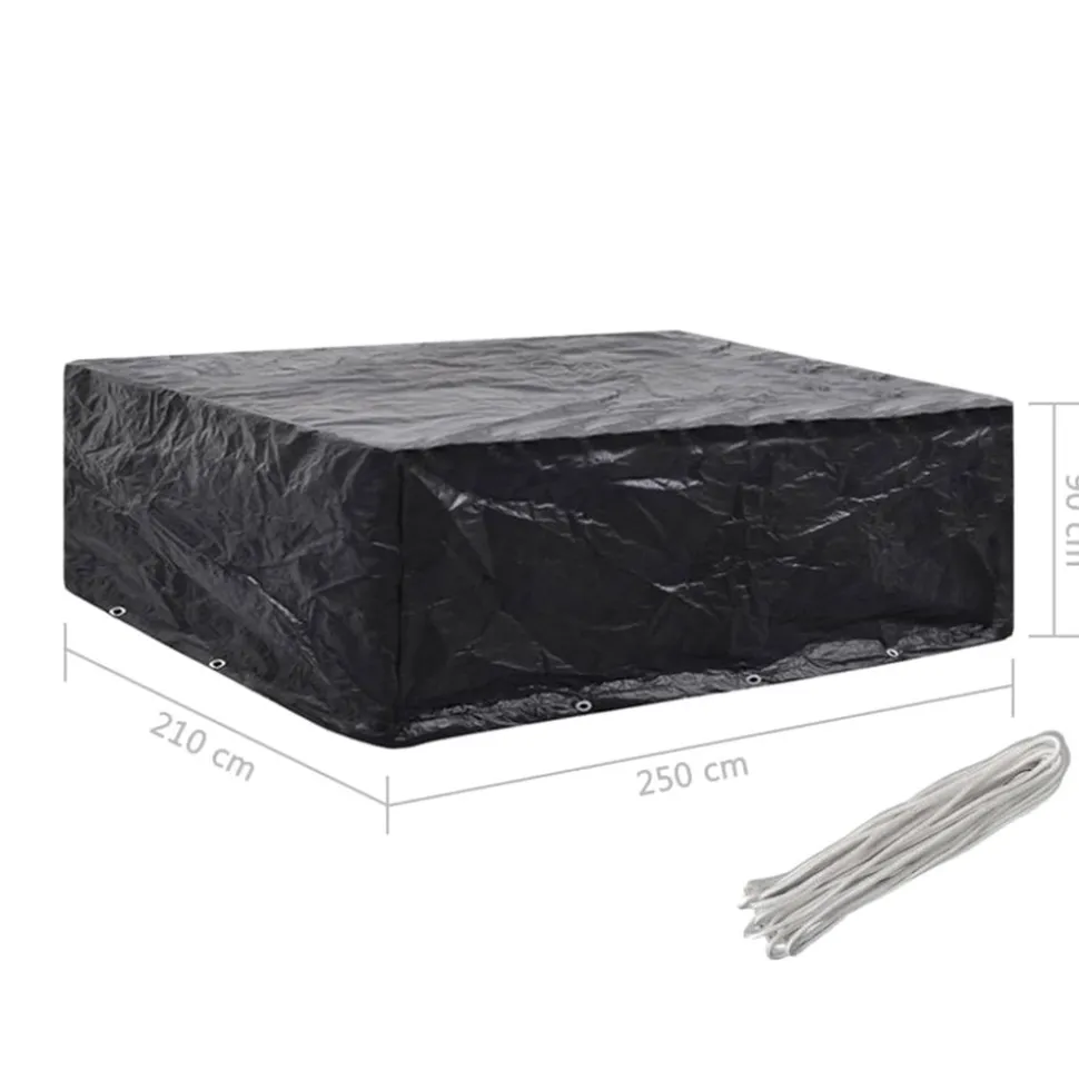 VIDAXL - Housses de salon de jardin 2 pcs 8 艙illets 250x210x90 cm