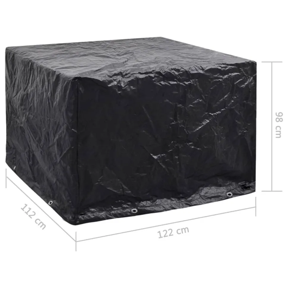 VIDAXL - Housses de salon de jardin 2 pcs 8 艙illets 122x112x98 cm