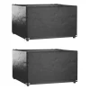 VIDAXL - Housses de salon de jardin 2 pcs 8 艙illets 132x132x80 cm carré