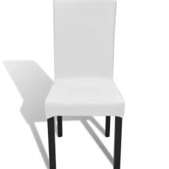 VIDAXL - Housses extensibles de chaise 6 pcs blanc