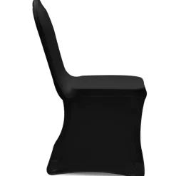 VIDAXL - Housses élastiques de chaise noir 12 pcs