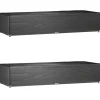 VIDAXL - Housses pour chaise longue 2 pcs 12 艙illets 205x75x40 cm pe