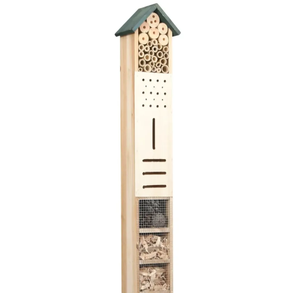 VIDAXL - Hôtel à insectes 15x11x150 cm bois de sapin
