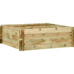 VIDAXL - Jardinière pour légumes bois de pin imprégné 120x120x40 cm
