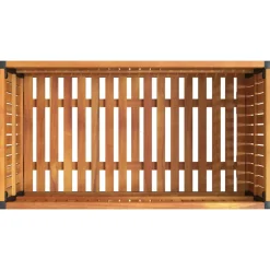 VIDAXL - Jardinière 85x45x44 cm bois massif d'acacia et acier