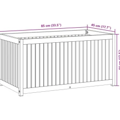 VIDAXL - Jardinière 85x45x44 cm bois massif d'acacia et acier