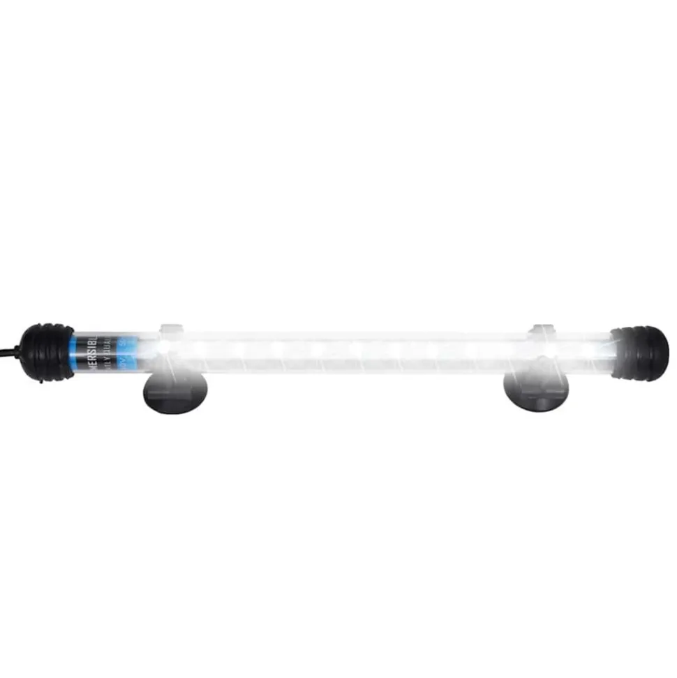 VIDAXL - Lampe led d'aquarium 28 cm blanc