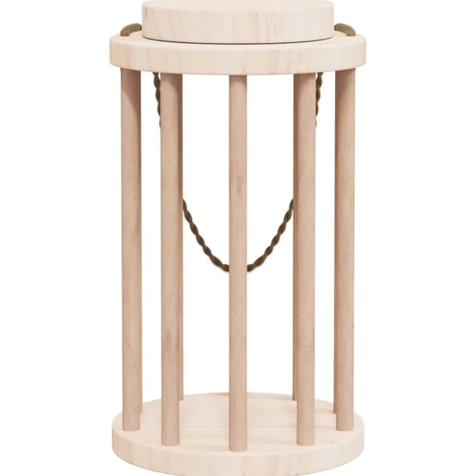 VIDAXL - Mangeoire à foin pour lapins ø15x25,5 cm bois massif de sapin