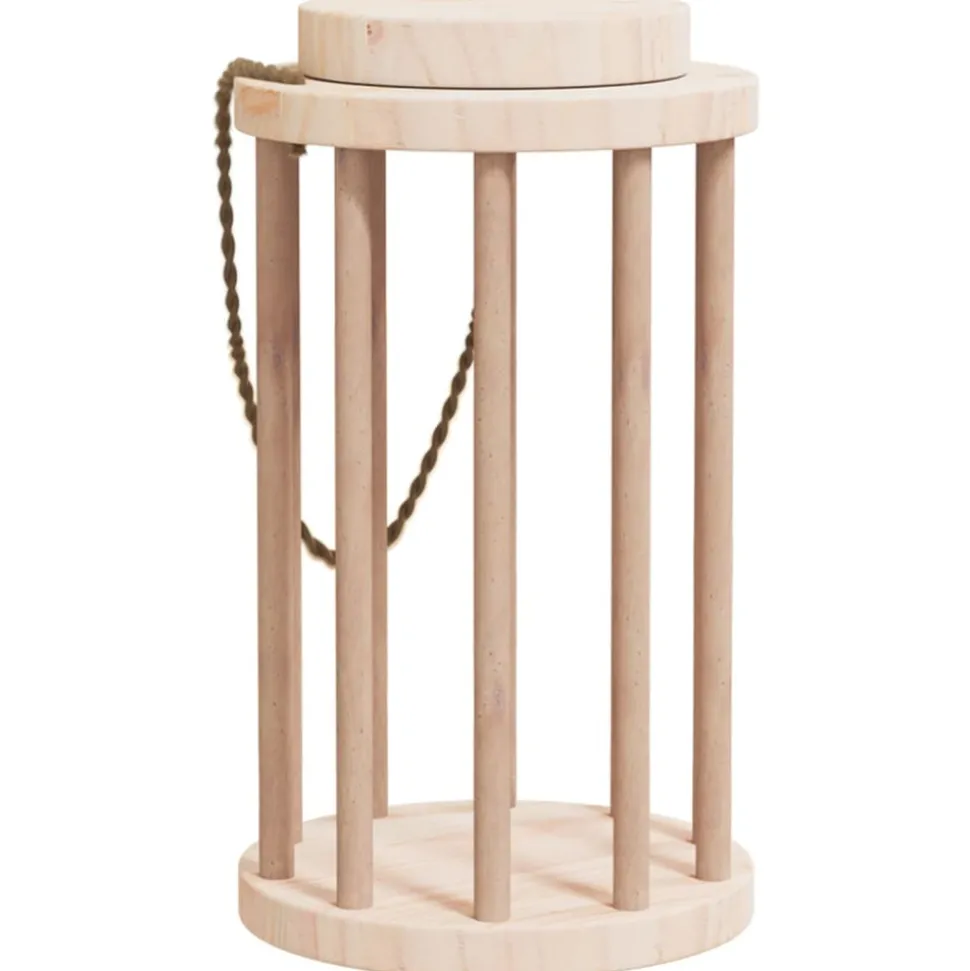 VIDAXL - Mangeoire à foin pour lapins ø15x25,5 cm bois massif de sapin