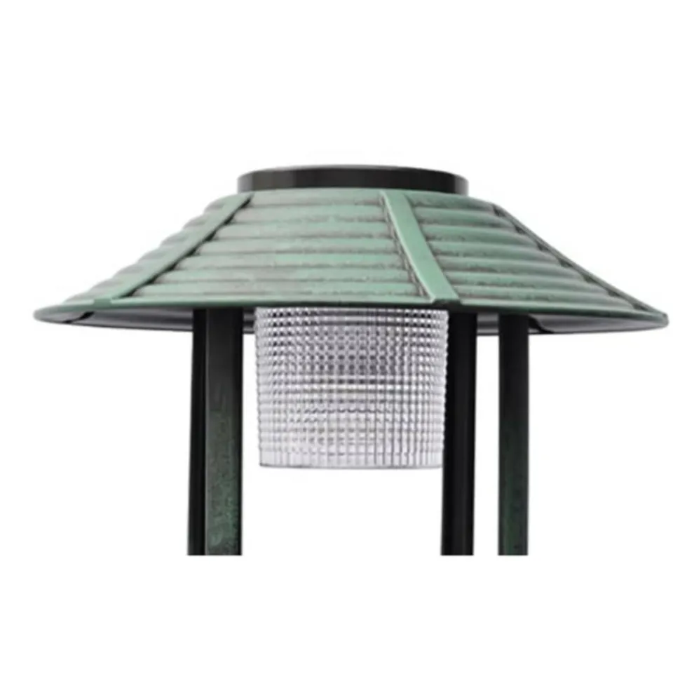 VIDAXL - Mangeoire à oiseaux avec lampe solaire