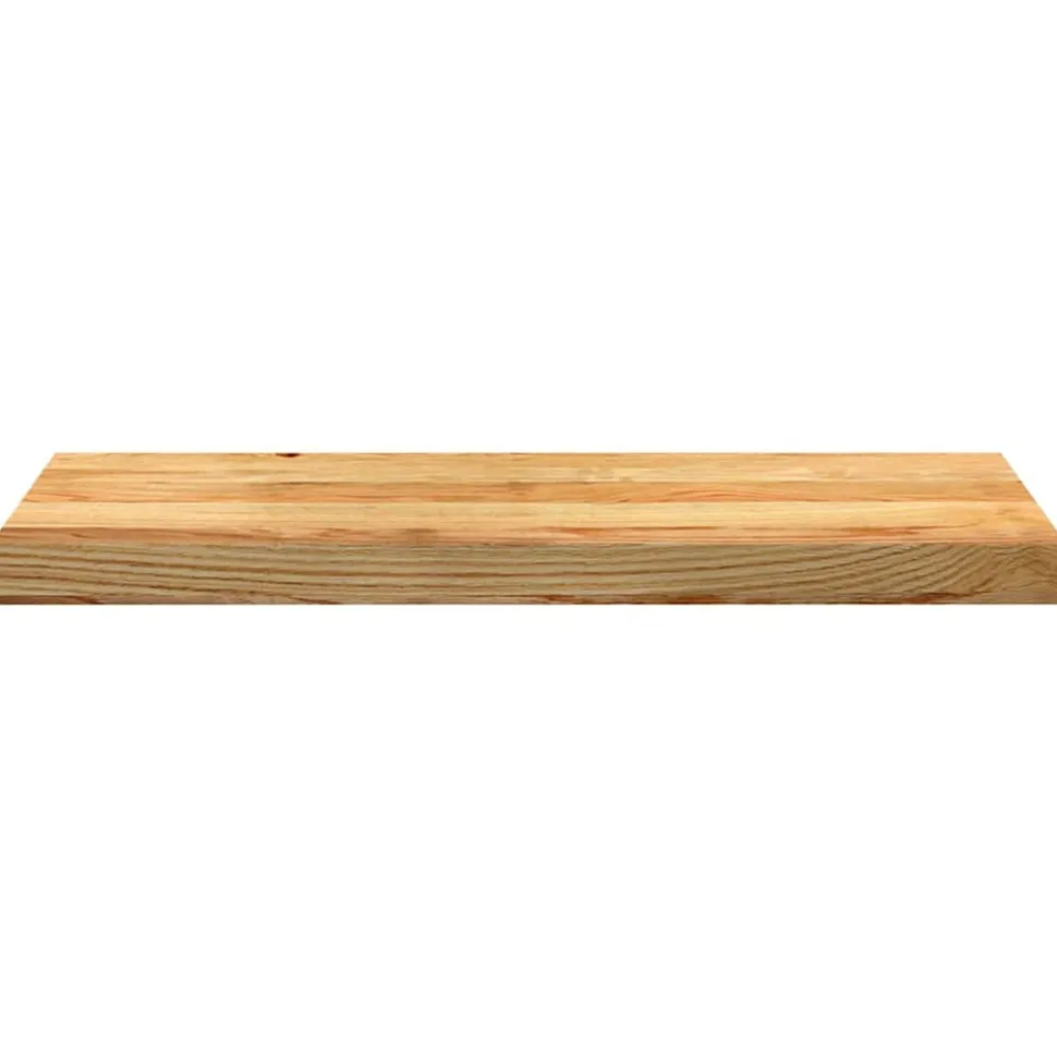 VIDAXL - Marches d'escalier 4 pcs marron clair 70x30x2 cm chêne massif
