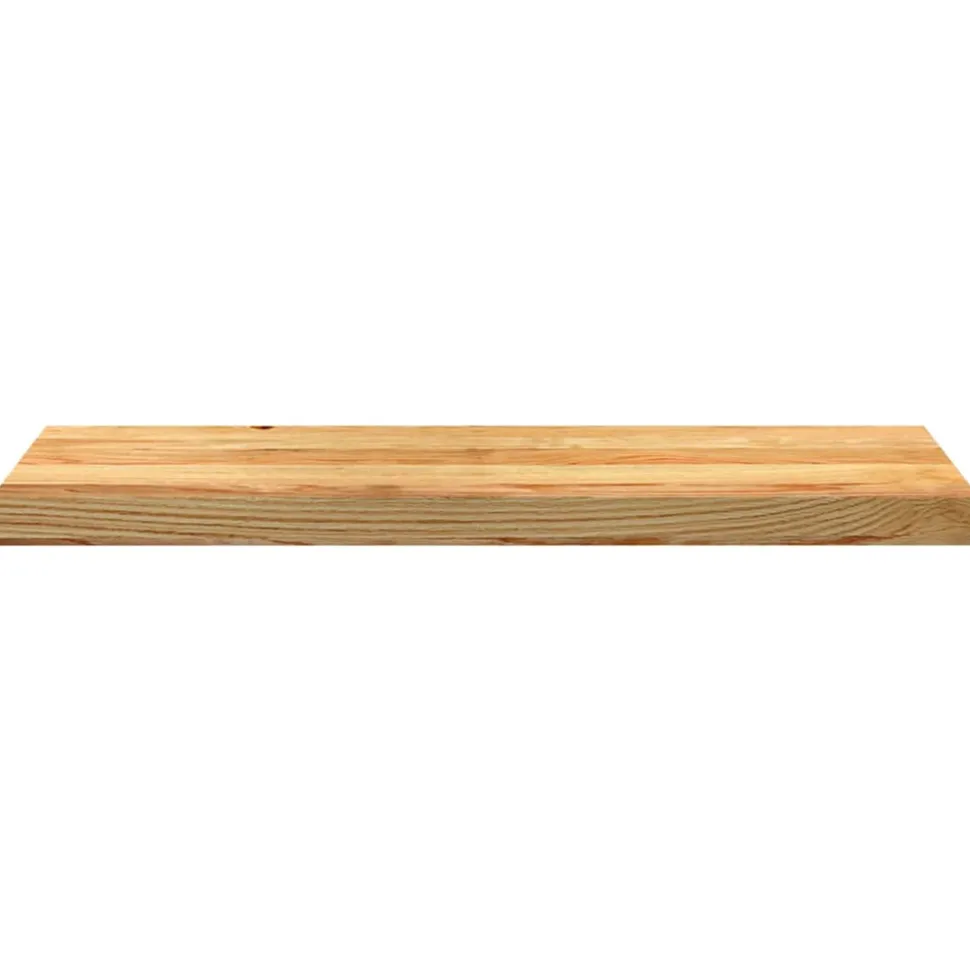 VIDAXL - Marches d'escalier 2 pcs marron clair 80x25x2 cm chêne massif