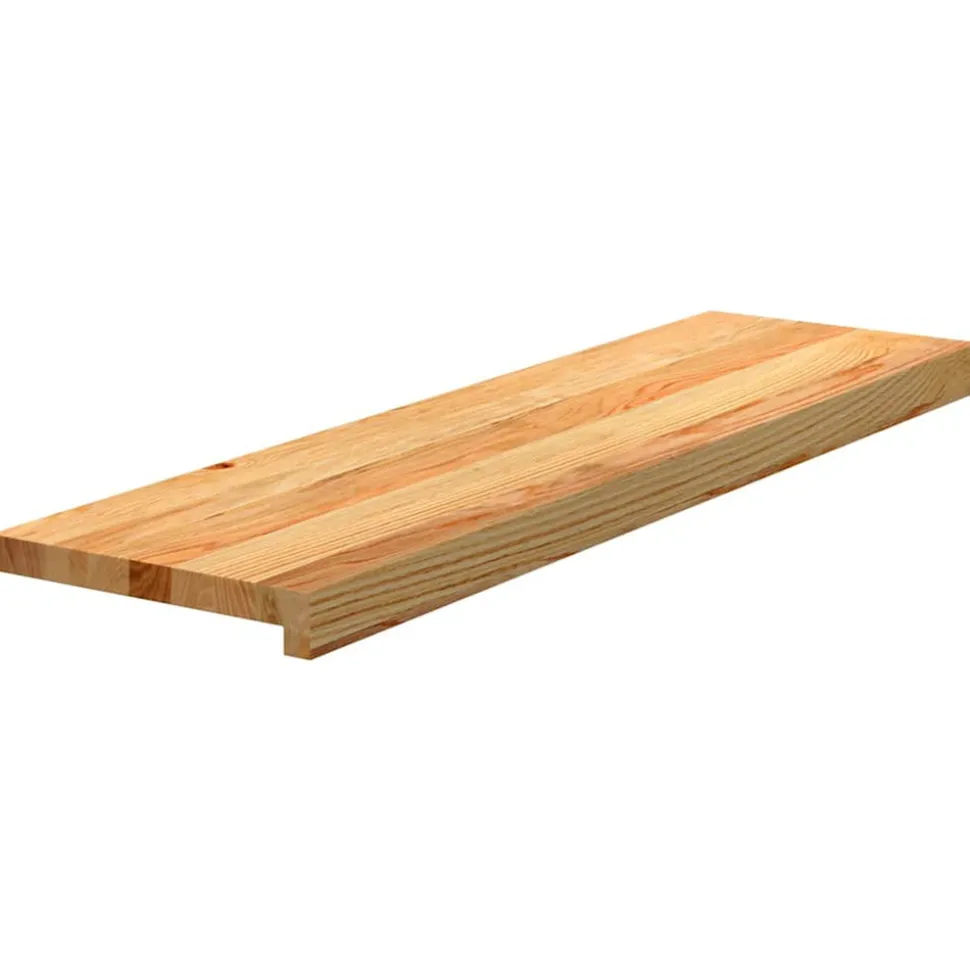 VIDAXL - Marches d'escalier 8 pcs marron clair 90x30x2 cm chêne massif