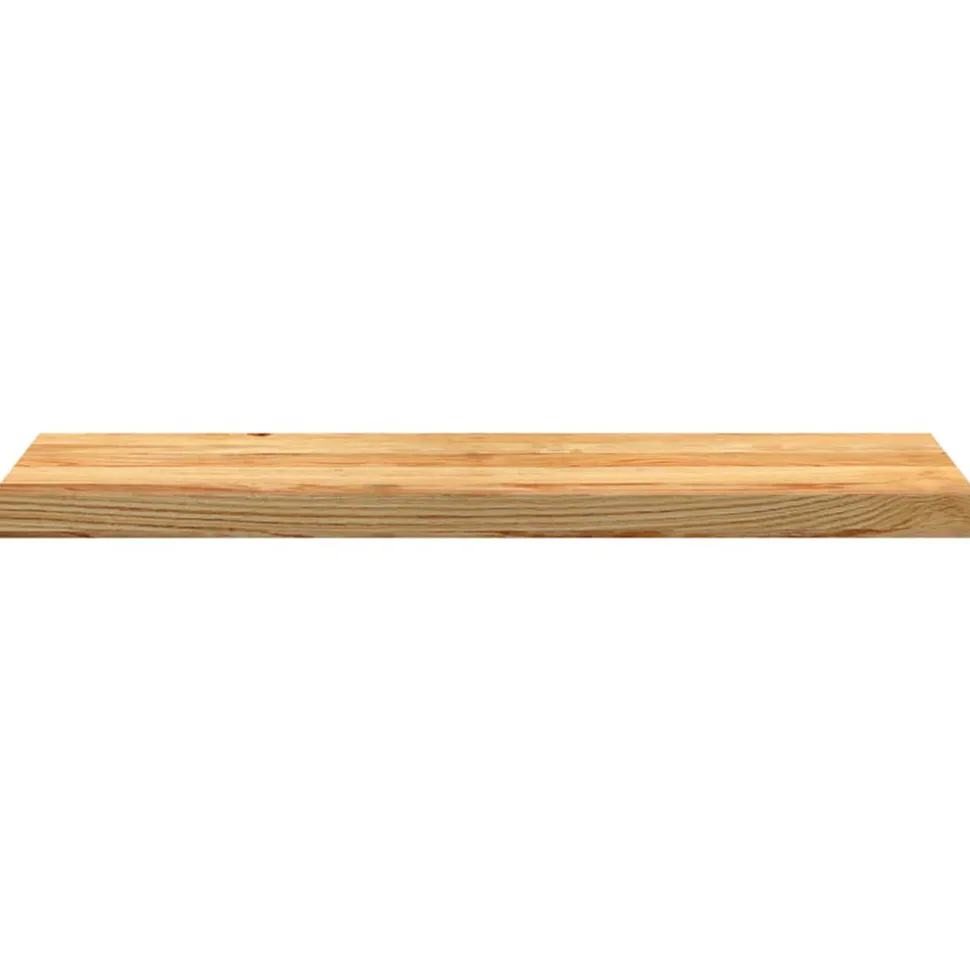 VIDAXL - Marches d'escalier 4 pcs marron clair 90x30x2 cm chêne massif