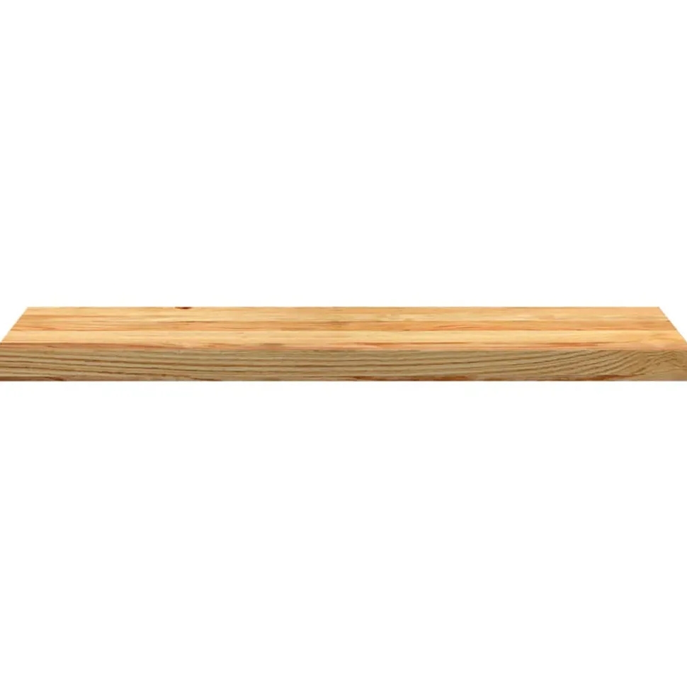 VIDAXL - Marches d'escalier 2 pcs marron clair 90x30x2 cm chêne massif