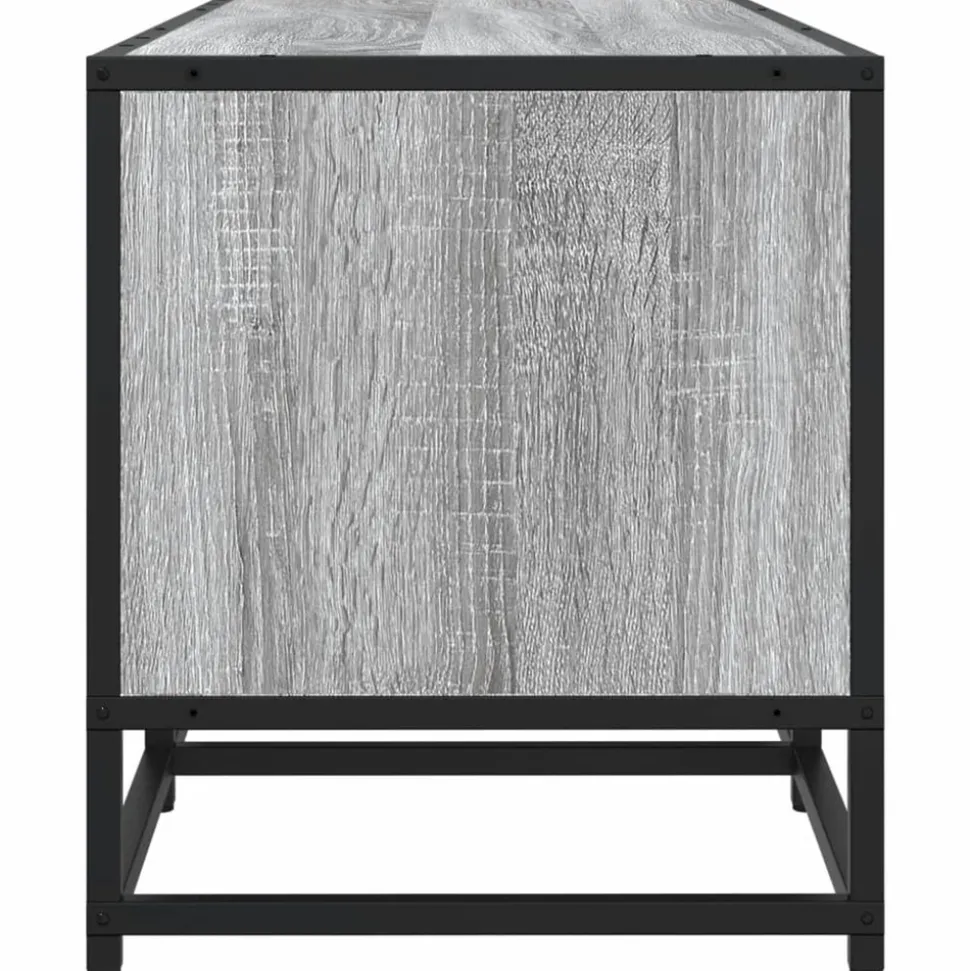 VIDAXL - Meuble tv sonoma gris 100x35x41 cm bois d'ingénierie et métal