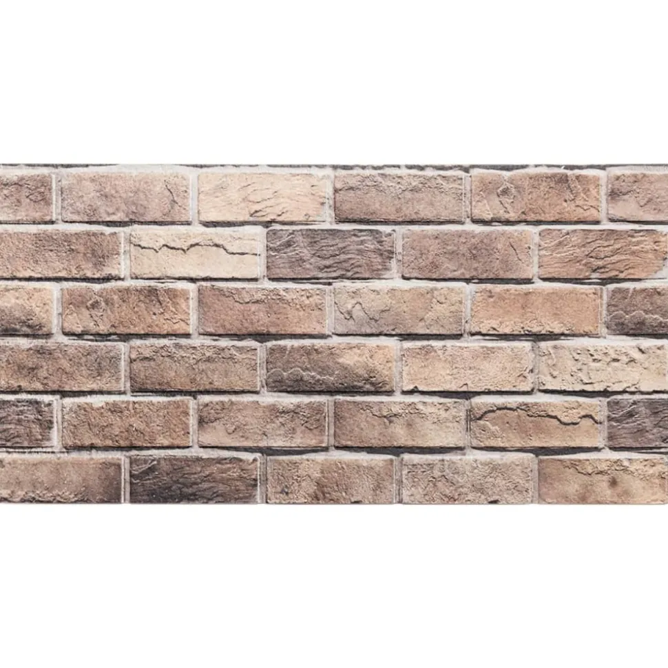 VIDAXL - Panneaux muraux 3d 10 pcs marron 100x50 cm eps