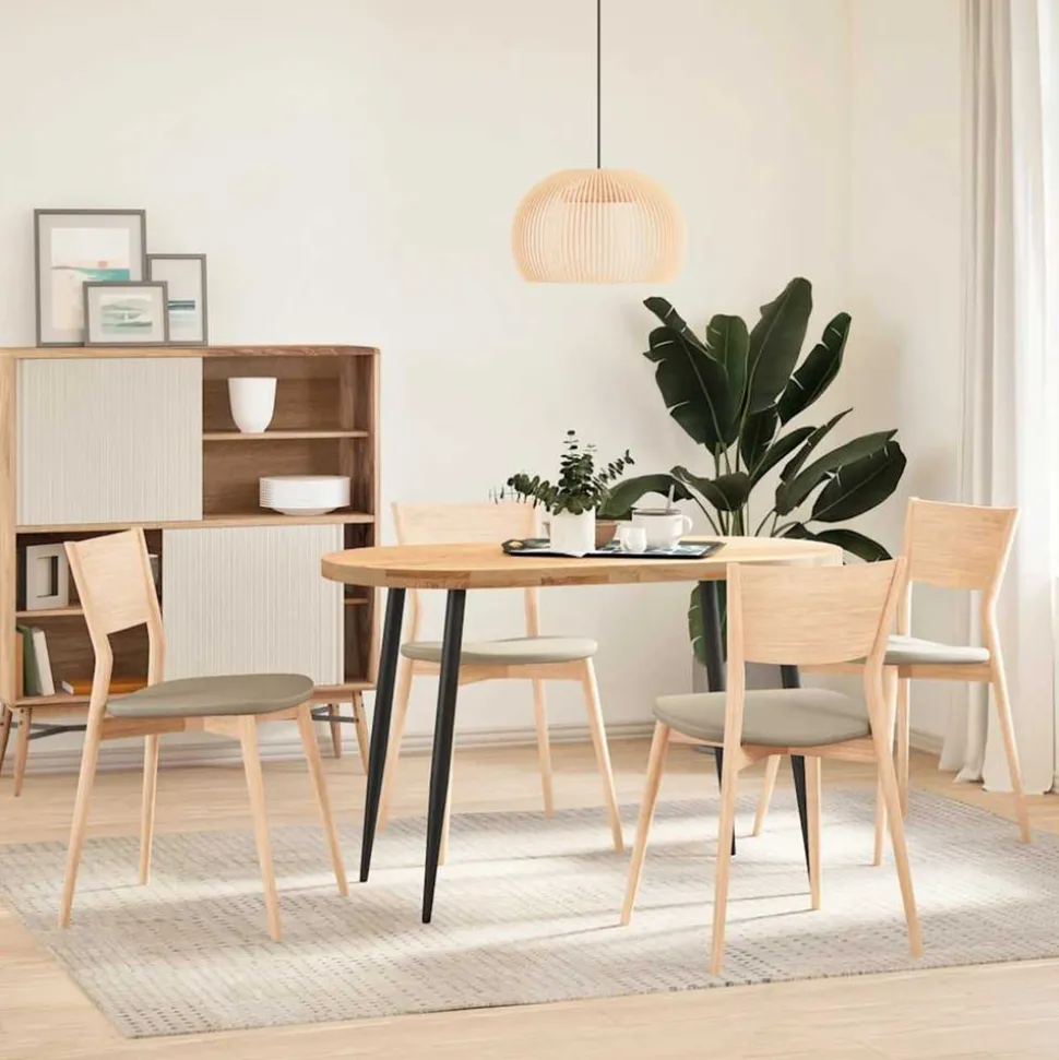 VIDAXL - Pieds de table console coniques 4 pièces noir 72-73 cm acier