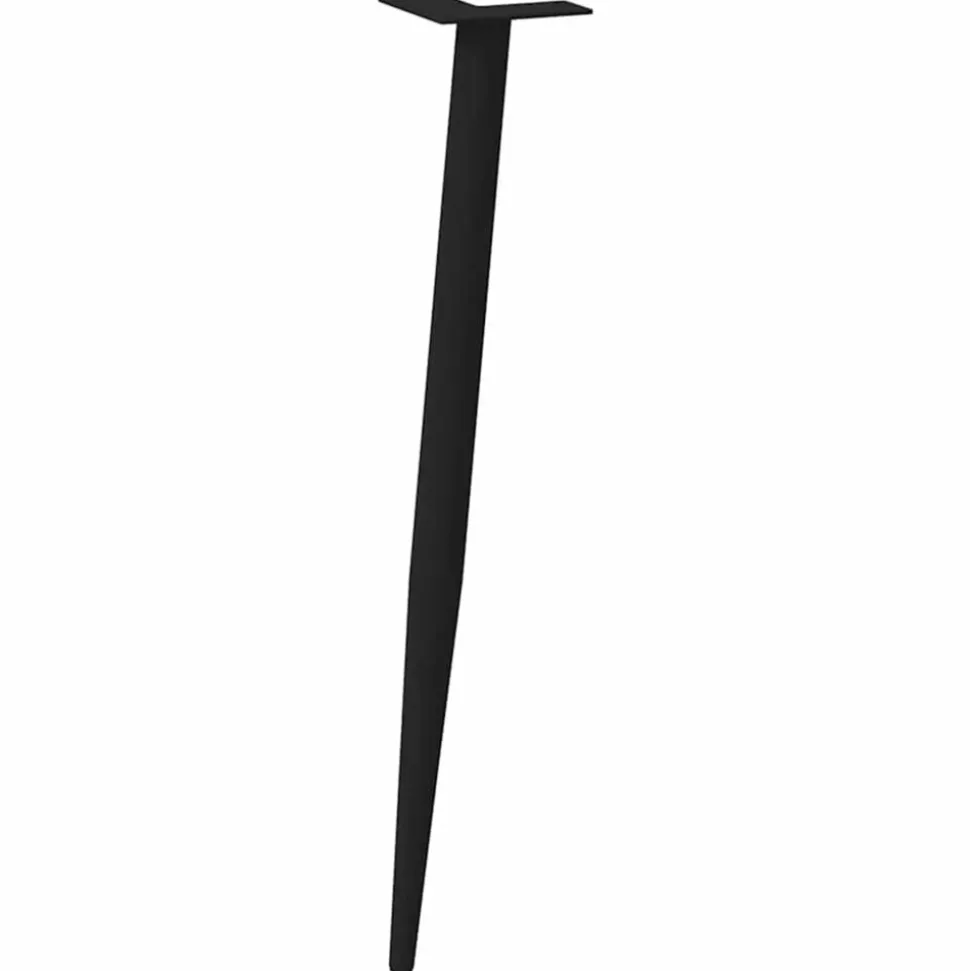 VIDAXL - Pieds de table console coniques 4 pièces noir 72-73 cm acier