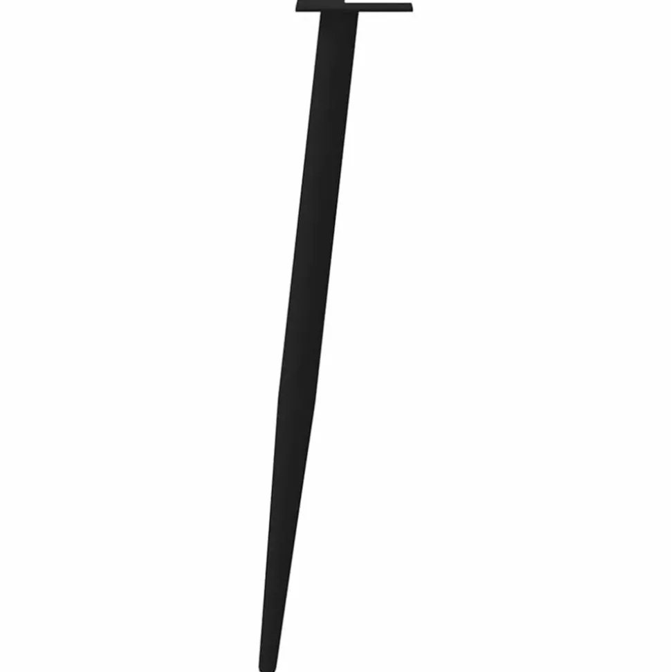 VIDAXL - Pieds de table console coniques 4 pièces noir 72-73 cm acier