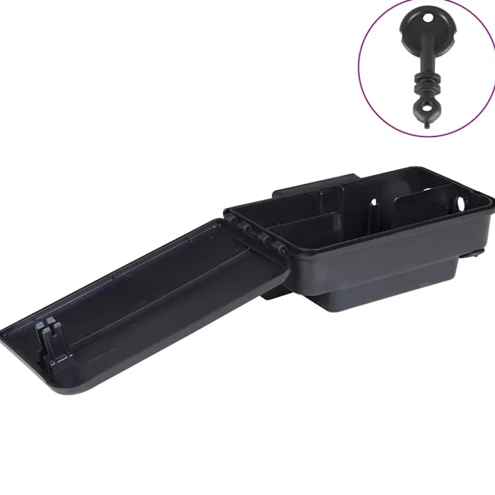 VIDAXL - Pièges à souris 12 pcs noir 22x12,5x7,5 cm