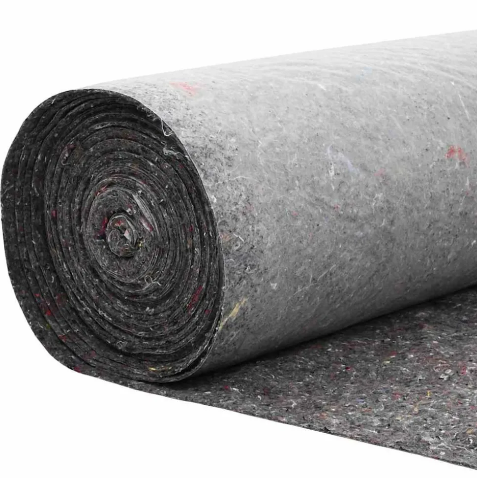 VIDAXL - Polaire pour piscine gris 1 x 25 m polyester et coton