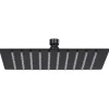 VIDAXL - Pomme de douche pluie acier inoxydable 20x20 cm carrée noir