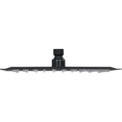 VIDAXL - Pomme de douche pluie acier inoxydable 20x20 cm carrée noir