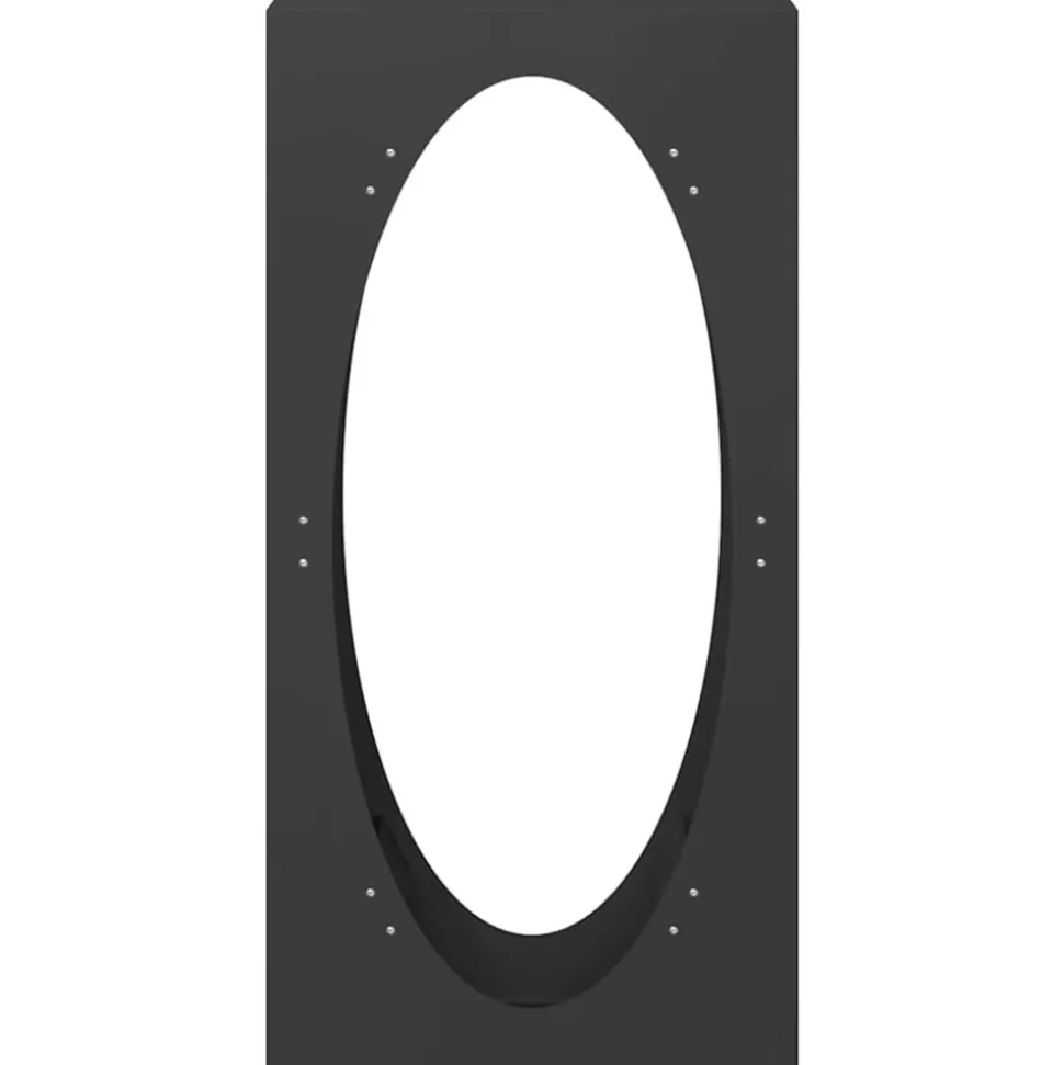 VIDAXL - Portant de bois chauffage noir 50x23x100 cm