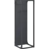VIDAXL - Portant de bois chauffage anthracite 25x25x80 cm