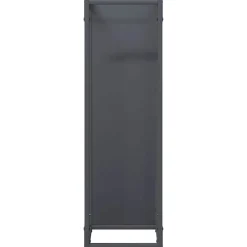 VIDAXL - Portant de bois chauffage anthracite 25x25x80 cm