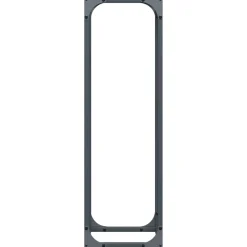 VIDAXL - Portant de bois chauffage anthracite 25x25x80 cm