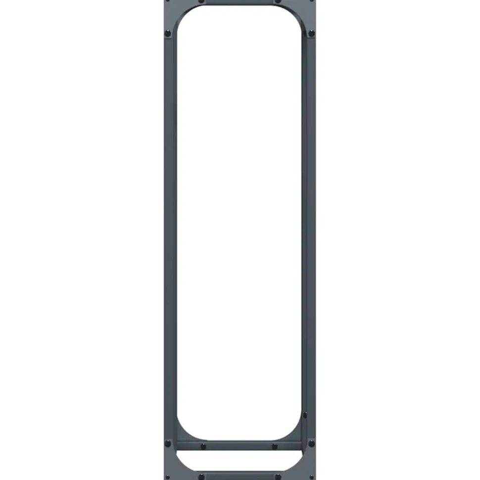 VIDAXL - Portant de bois chauffage anthracite 25x25x80 cm