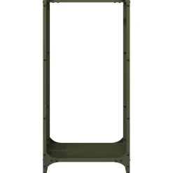 VIDAXL - Portant de bois chauffage vert olive 40x30x80 cm