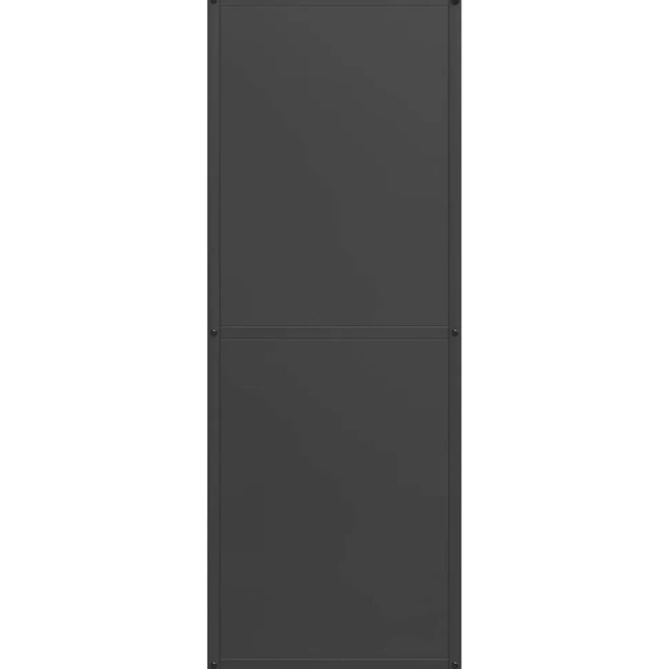 VIDAXL - Portant de bois chauffage noir 40x30x80 cm