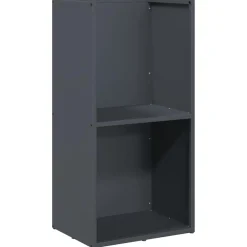 VIDAXL - Portant de bois chauffage anthracite 40x30x80 cm