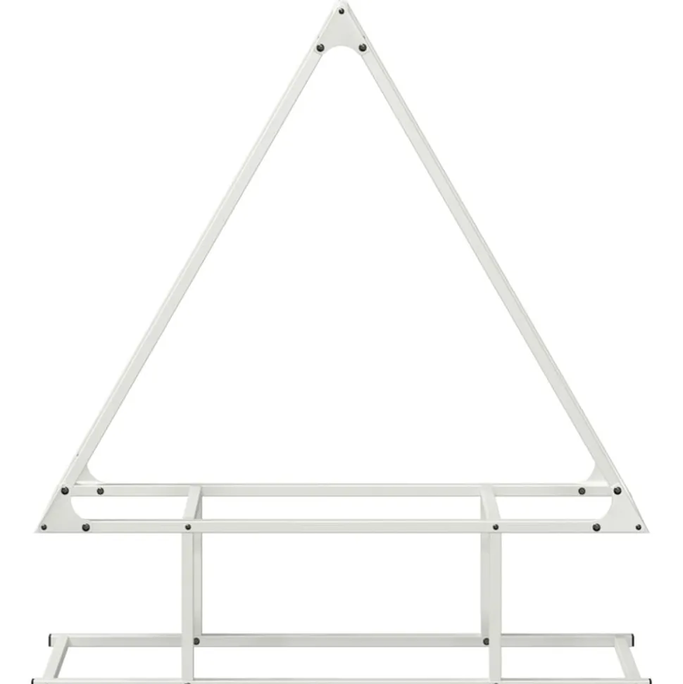 VIDAXL - Portant de bois chauffage blanc 80x25x90 cm