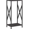 VIDAXL - Portant de bois chauffage noir 34x25x70 cm