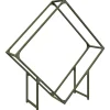 VIDAXL - Portant de bois chauffage vert olive 100x25x100 cm