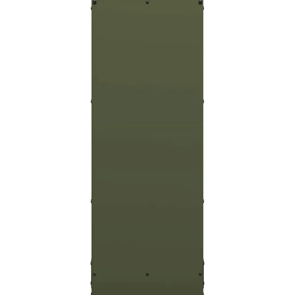 VIDAXL - Portant de bois chauffage vert olive 40x30x80 cm