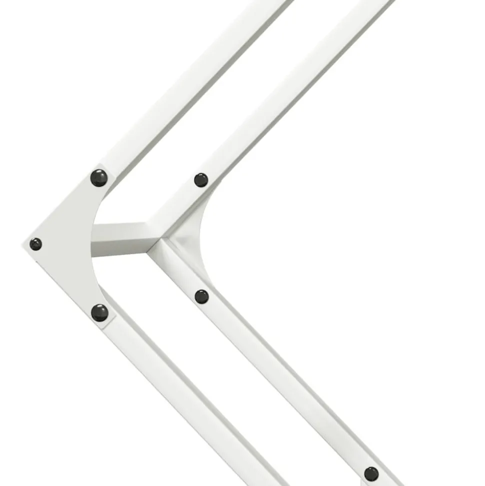 VIDAXL - Portant de bois chauffage blanc 80x25x80 cm