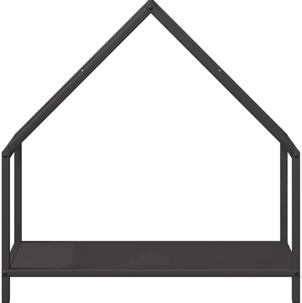 VIDAXL - Portant de bois chauffage noir 60x25x60 cm