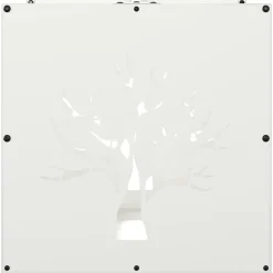 VIDAXL - Portant de bois chauffage blanc 40x40x40 cm