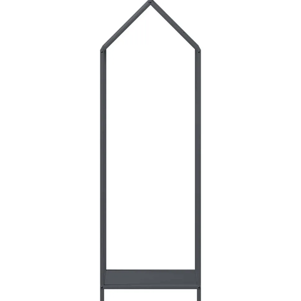 VIDAXL - Portant de bois chauffage anthracite 40x25x120 cm