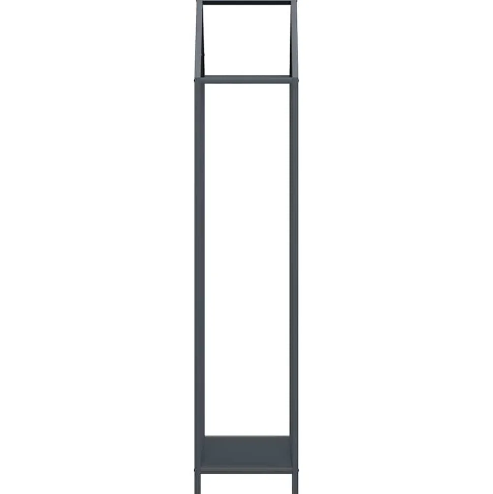 VIDAXL - Portant de bois chauffage anthracite 40x25x120 cm